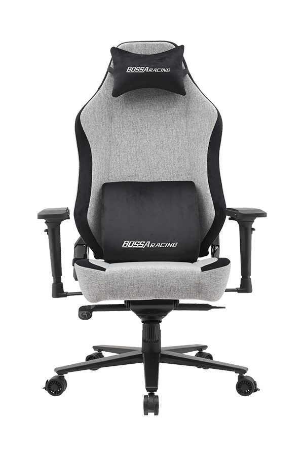 4D  Armrest Fabric Ultimate Gaming Chair With Memory Foam Lumbar Pillow
