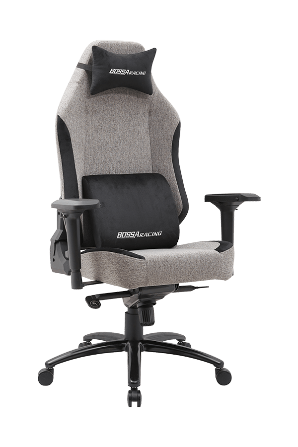4D  Armrest Fabric Ultimate Gaming Chair With Memory Foam Lumbar Pillow