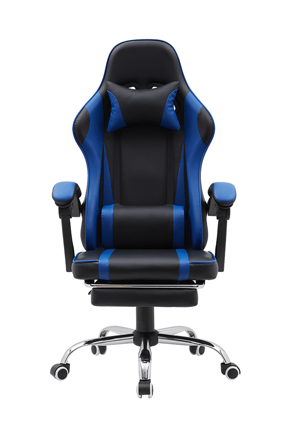 320mm  Chrome Metal Base High Back Adjustable Linkage Armrest Essential gaming chair
