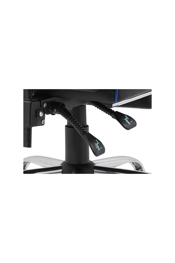 320mm  Chrome Metal Base High Back Adjustable Linkage Armrest Essential gaming chair