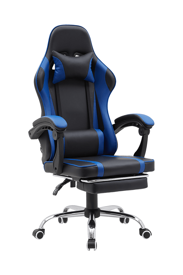 320mm  Chrome Metal Base High Back Adjustable Linkage Armrest Essential gaming chair