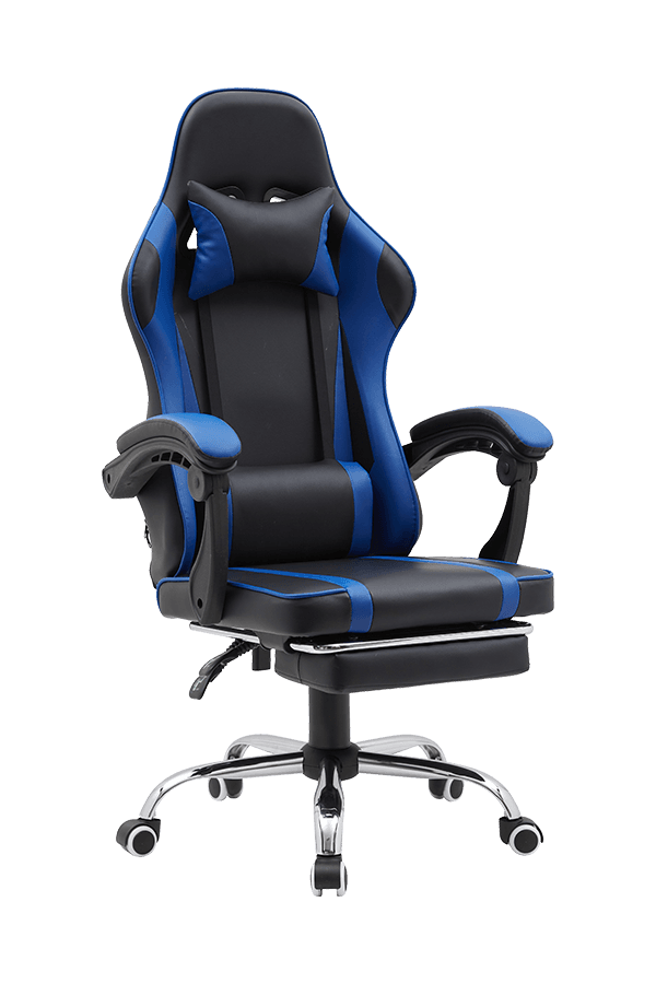 320mm  Chrome Metal Base High Back Adjustable Linkage Armrest Essential gaming chair 