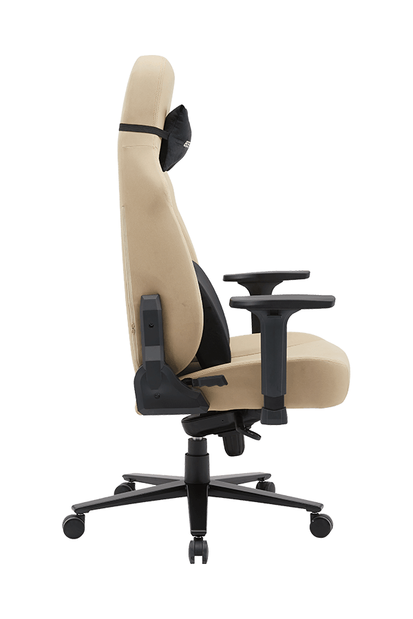 350mm Metal Base Adjustable PU Ultimate Gaming Chair With Lumbar Pillow