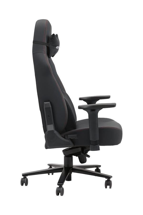 350mm Metal Base Adjustable PU Ultimate Gaming Chair With Lumbar Pillow