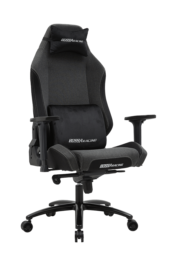 Frog Mechanism Iron Frame Ergonomic Fabric Ultimate Gaming Chair