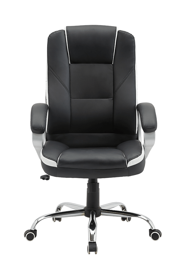 Painted Armrest 360 Swivel PVC Office Chair With position lock