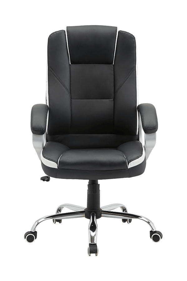 Painted Armrest 360 Swivel PVC Office Chair With position lock
