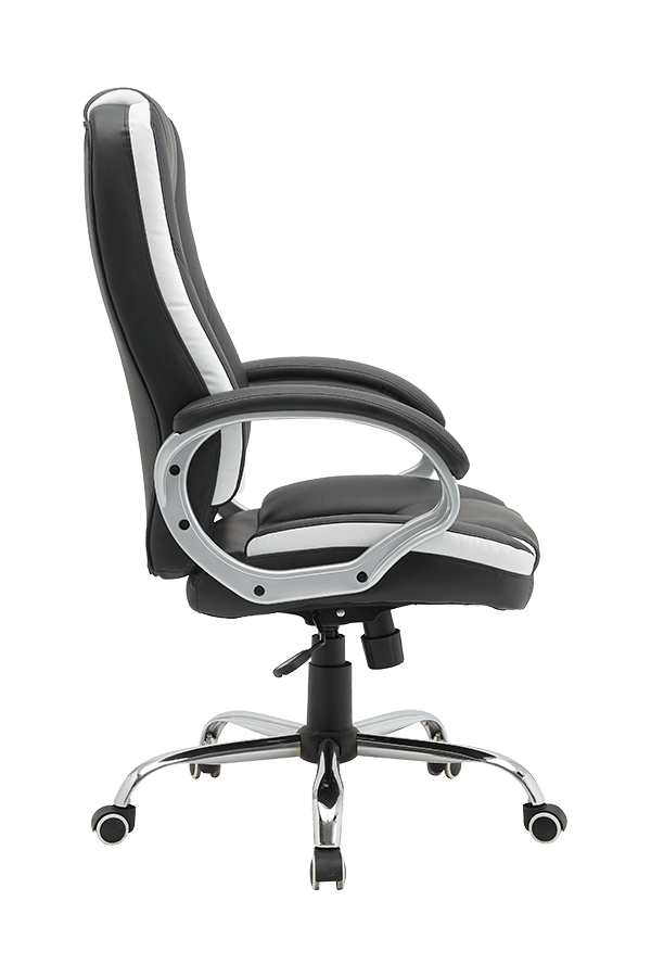 Painted Armrest 360 Swivel PVC Office Chair With position lock