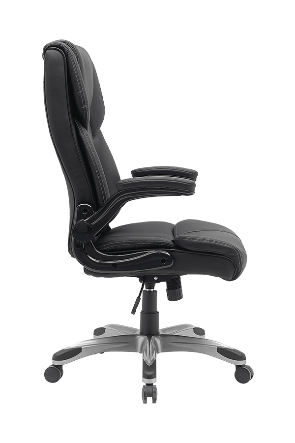 Ergonomic Painted Base PVC/Mesh Office Chair