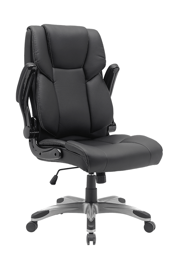 Ergonomic Painted Base PVC/Mesh Office Chair