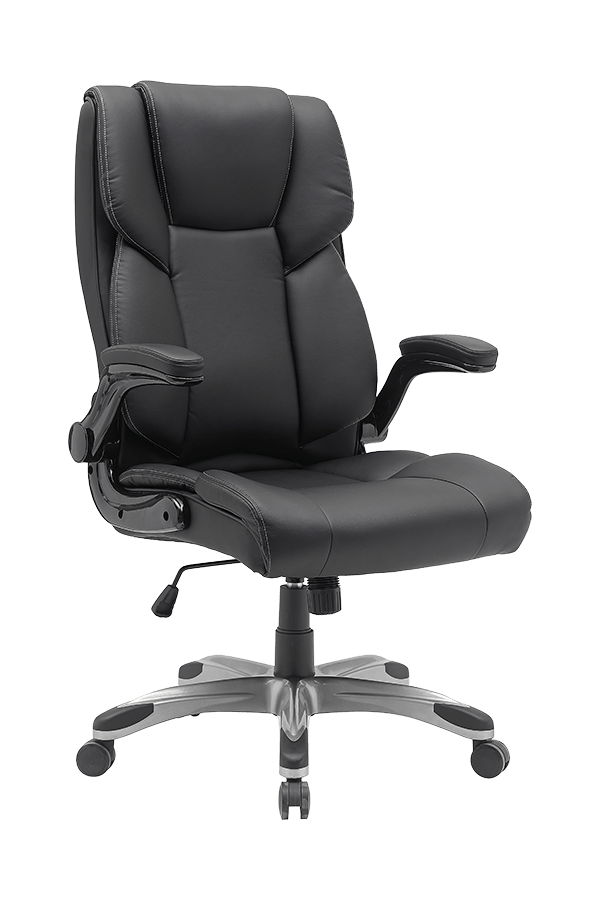 Ergonomic Painted Base PVC/Mesh Office Chair