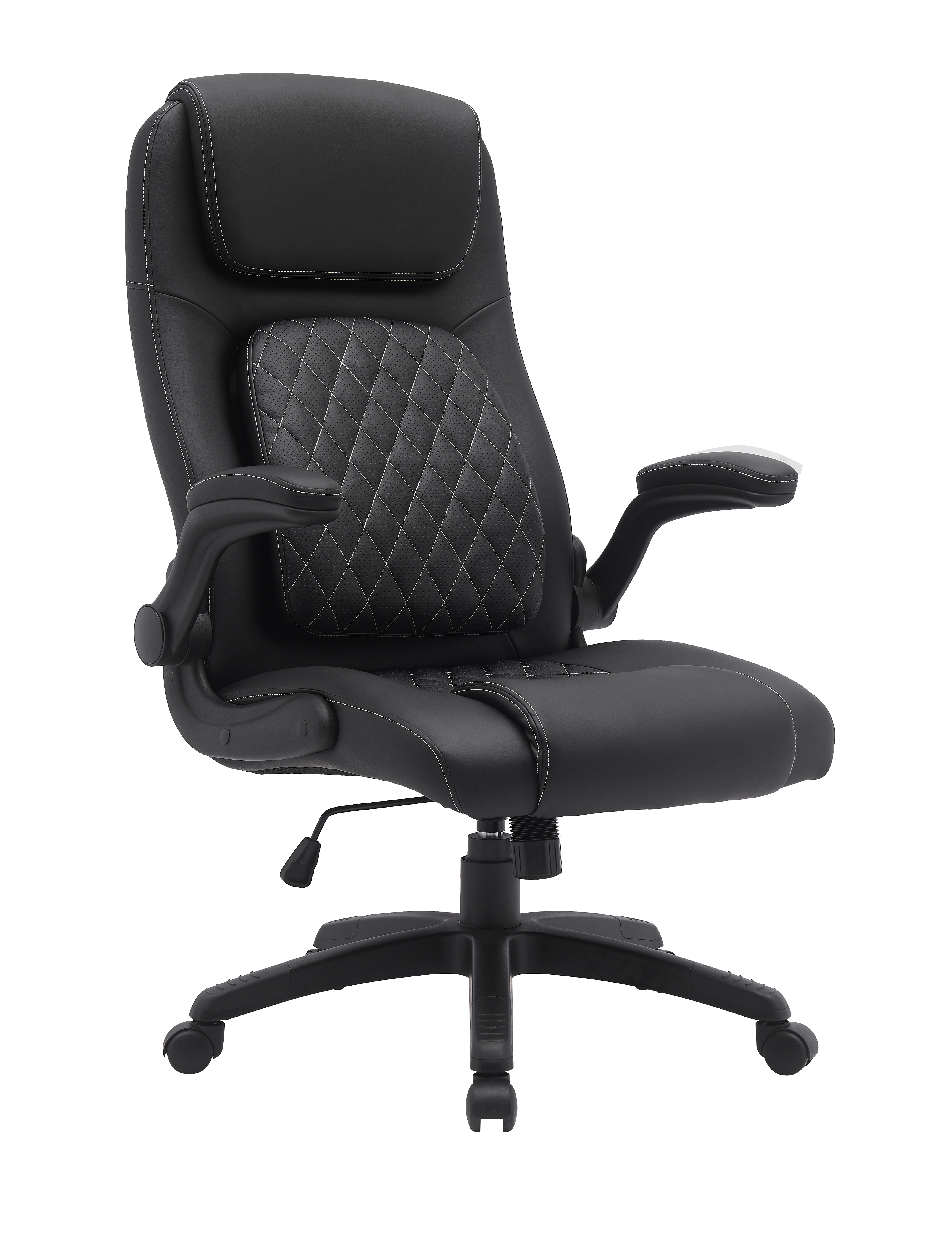 Adjustable Lumbar Office Chair- PU Leather