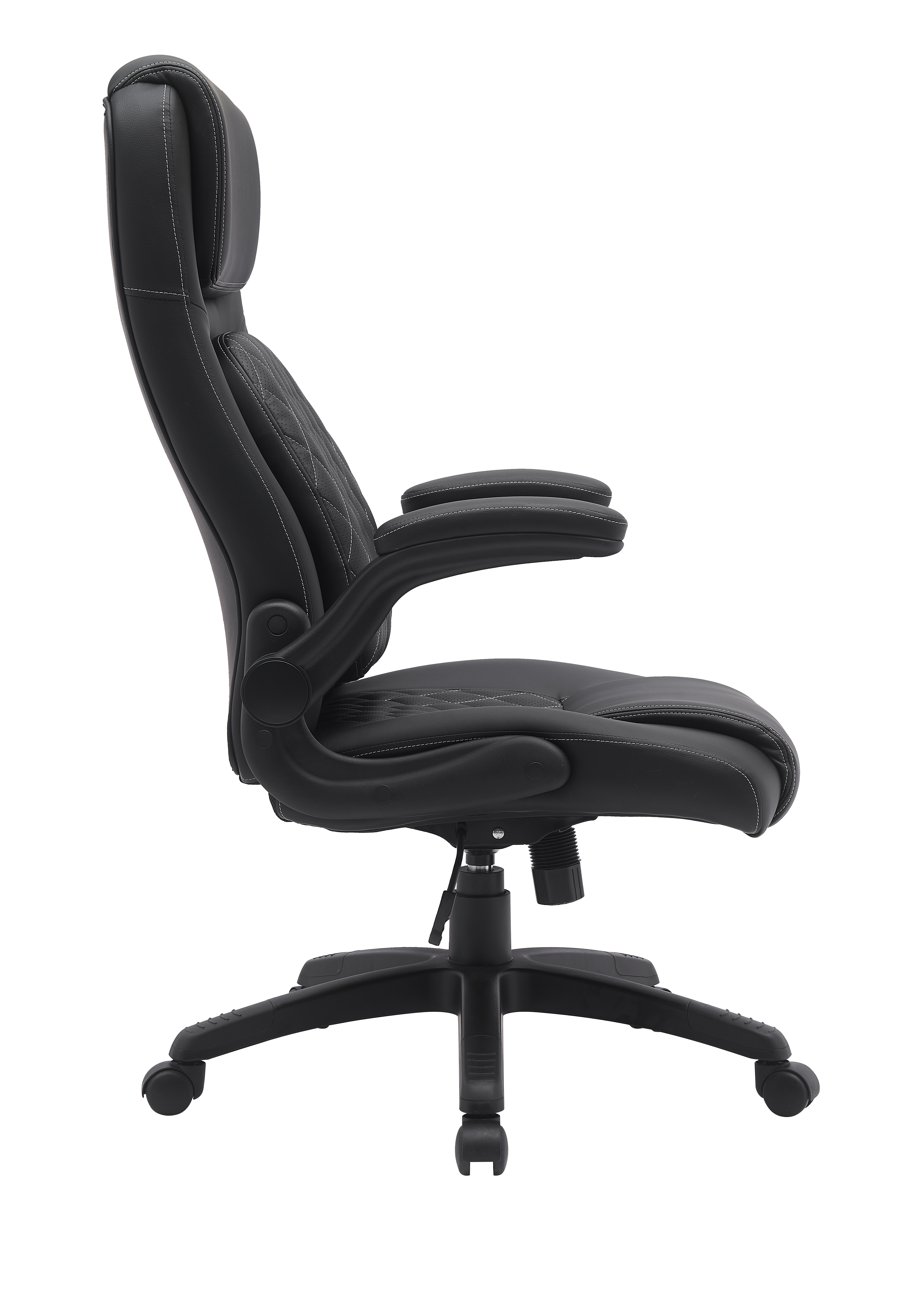 Adjustable Lumbar Office Chair- PU Leather