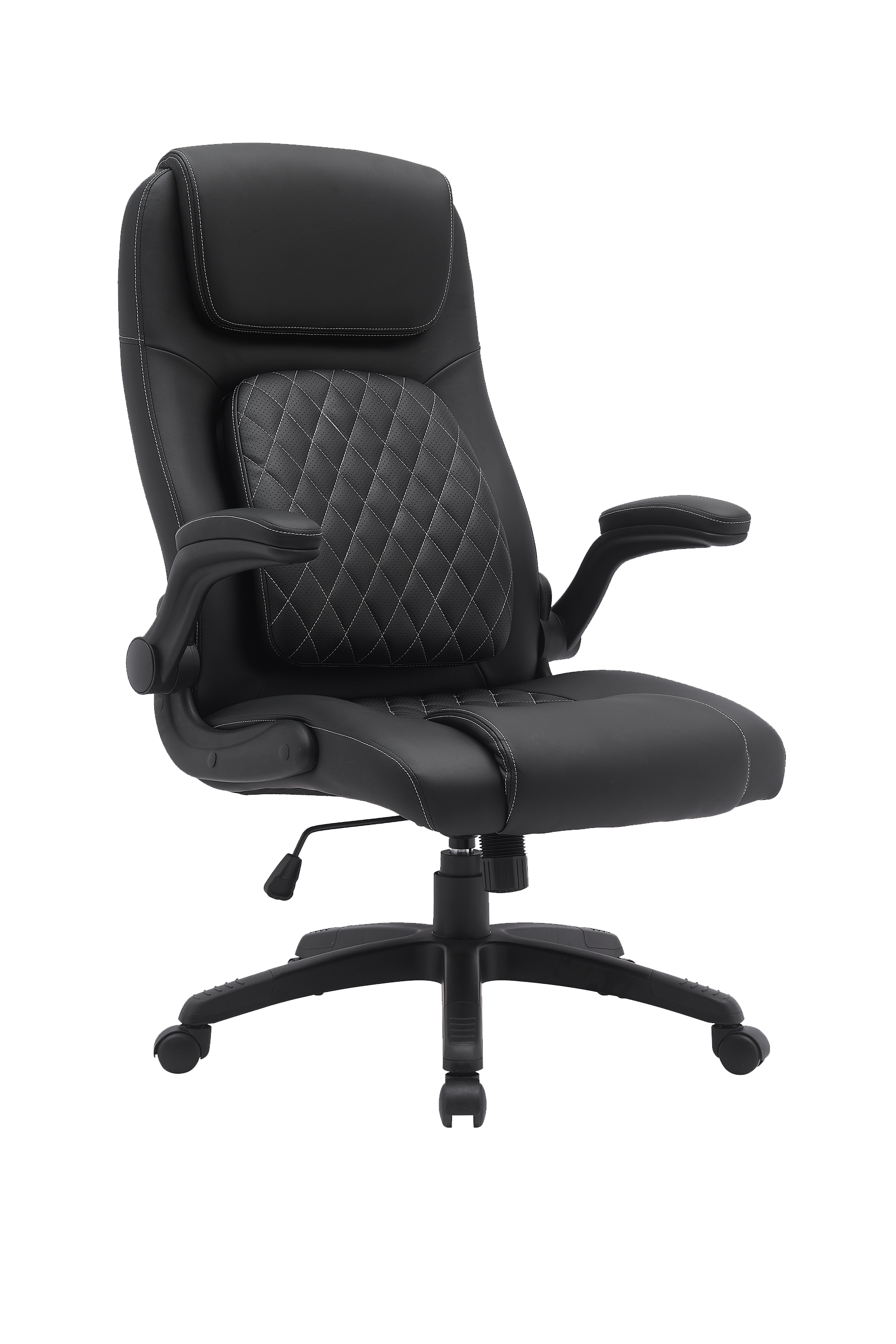 Adjustable Lumbar Office Chair- PU Leather