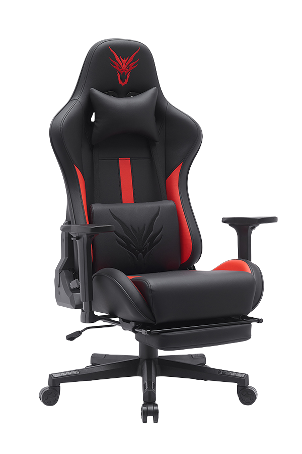black soul red dragon computer 2d armrest gaming chair